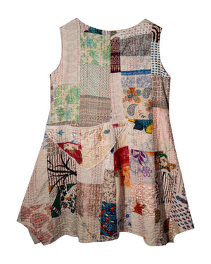 Sleeveless Kantha Dress